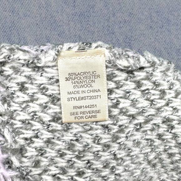 Sincerely Jules Purple Patchwork Knit Cropped Sweater - Women’s Large - Picture 4 of 4